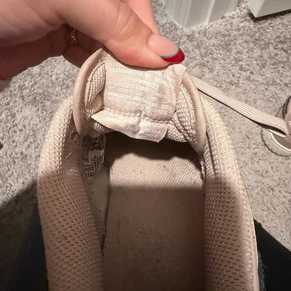 Nike Tan Sneakers with Leopard Print Swoosh - Picture 3 of 7